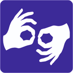 Symbol migających dłoni